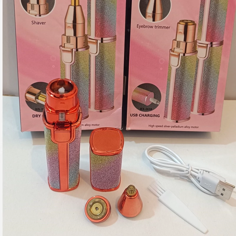 موزن دو کاره شارژی صورت و ابرو بلاولس مدل HX-203A