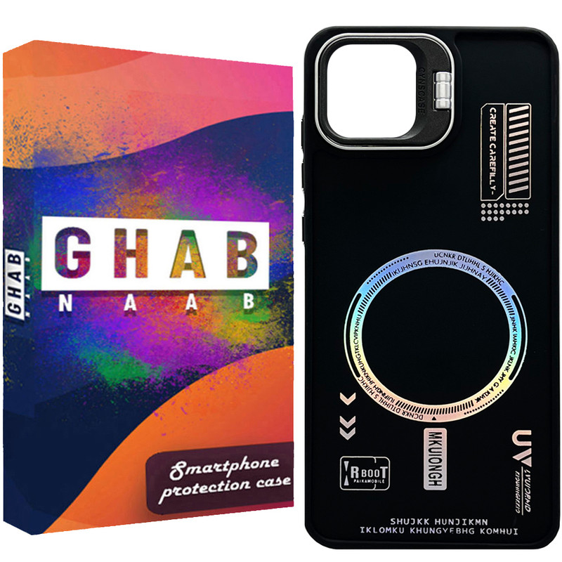 کاور قاب ناب مدل استند دار طرح مگ سیف مناسب برای گوشی موبایل سامسونگ Galaxy A06