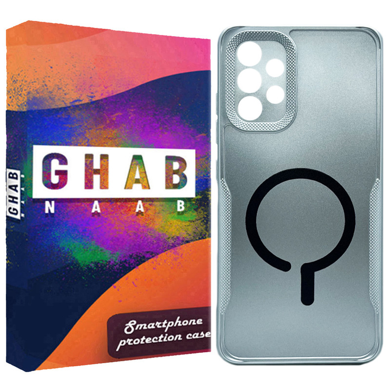 کاور قاب ناب مدل متالیک طرح مگسیف مناسب برای گوشی موبایل سامسونگ Galaxy A32 4G