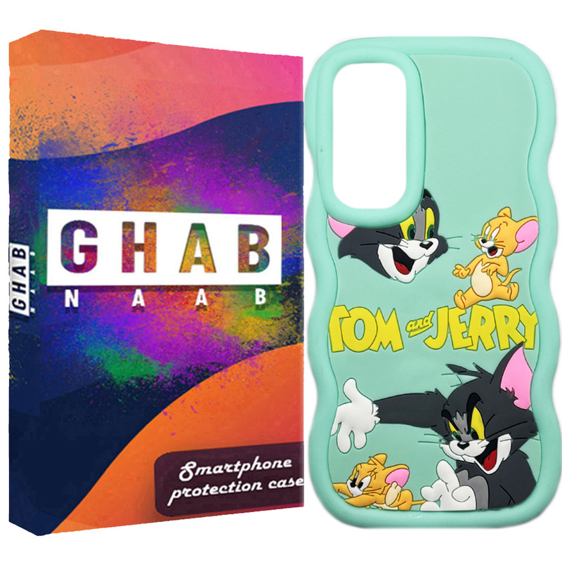 کاور قاب ناب مدل سولید طرح تام و جری مناسب برای گوشی موبایل سامسونگ Galaxy A15 / A15 5G