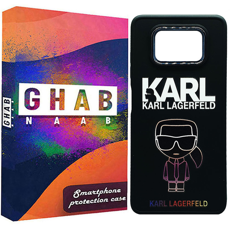 کاور قاب ناب طرح Karl مدل سیلیکونی مناسب برای گوشی موبایل شیائومی Poco X3 / Poco X3 Pro / Poco X3 NFC