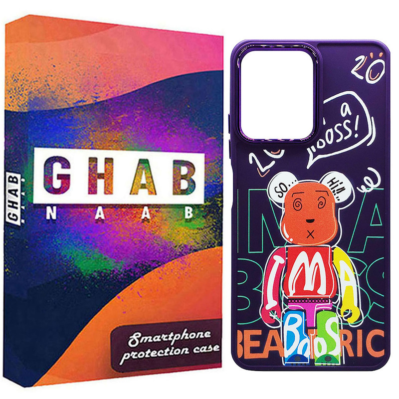 کاور قاب ناب طرح Bear مدل سیلیکونی مناسب برای گوشی موبایل شیائومی Redmi Note 12 4G
