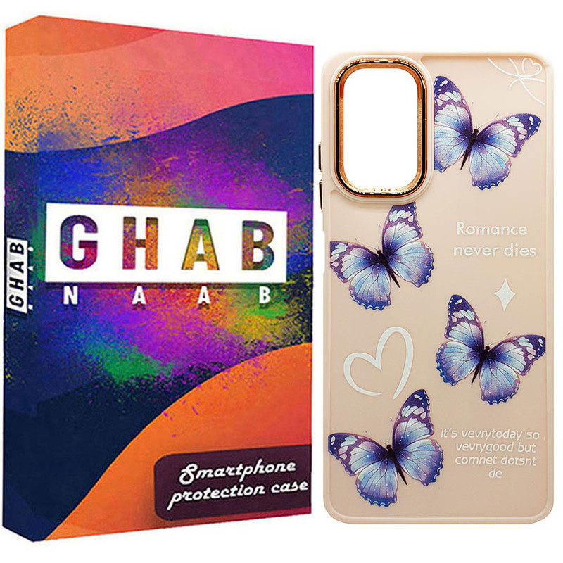 کاور قاب ناب طرح پروانه مدل سیلیکونی مناسب برای گوشی موبایل سامسونگ Galaxy A32 4G