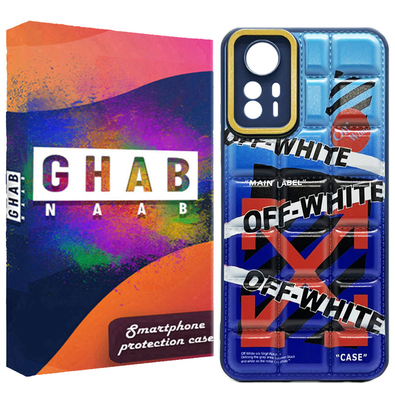 کاور قاب ناب مدل پافری بالشتی طرح white مناسب برای گوشی موبایل شیائومی Redmi Note 12s