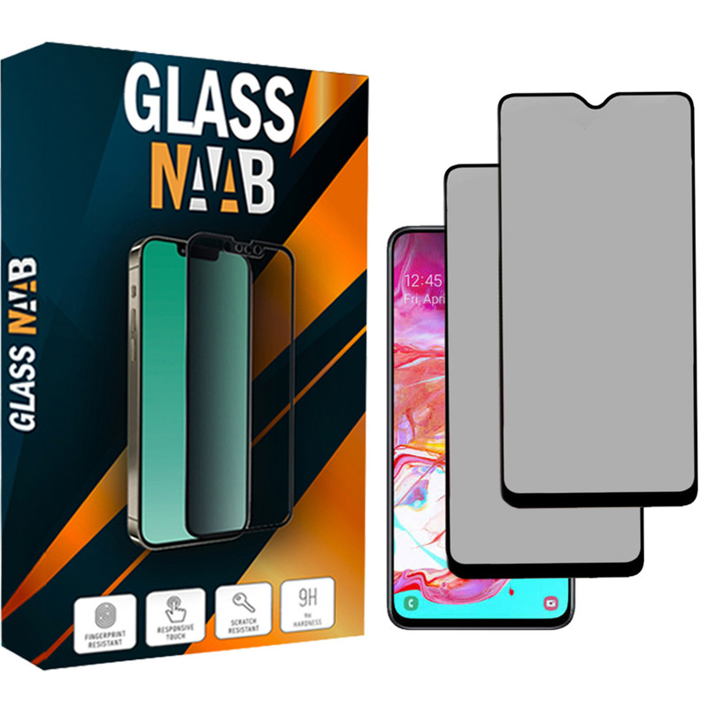 محافظ صفحه نمایش حریم شخصی گلس ناب مدل PACY مناسب برای گوشی موبایل سامسونگ Galaxy A70 / A70s بسته دو عددی