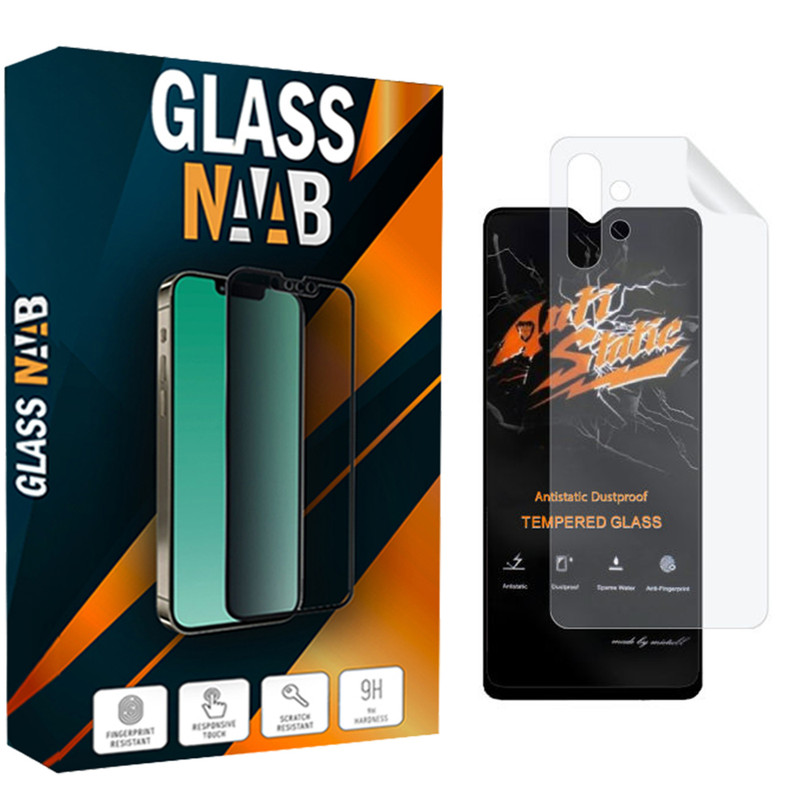 محافظ صفحه نمایش گلس ناب مدل ANTiSTATIC مناسب برای گوشی موبایل سامسونگ Galaxy A13 4G به همراه محافظ پشت گوشی