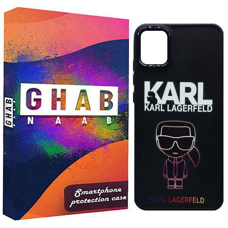 کاور قاب ناب طرح Karl مدل سیلیکونی مناسب برای گوشی موبایل سامسونگ Galaxy A04 / A04E