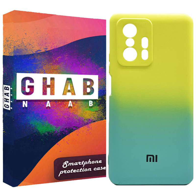 کاور قاب ناب مدل سیلیکونی دو رنگ مناسب برای گوشی موبایل شیائومی Mi 11T / Mi 11T Pro