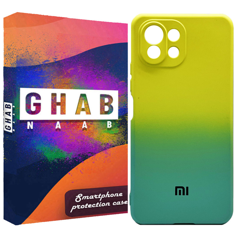 کاور قاب ناب مدل سیلیکونی دو رنگ مناسب برای گوشی موبایل شیائومی Mi 11 Lite / Mi 11 Lite 5G ne
