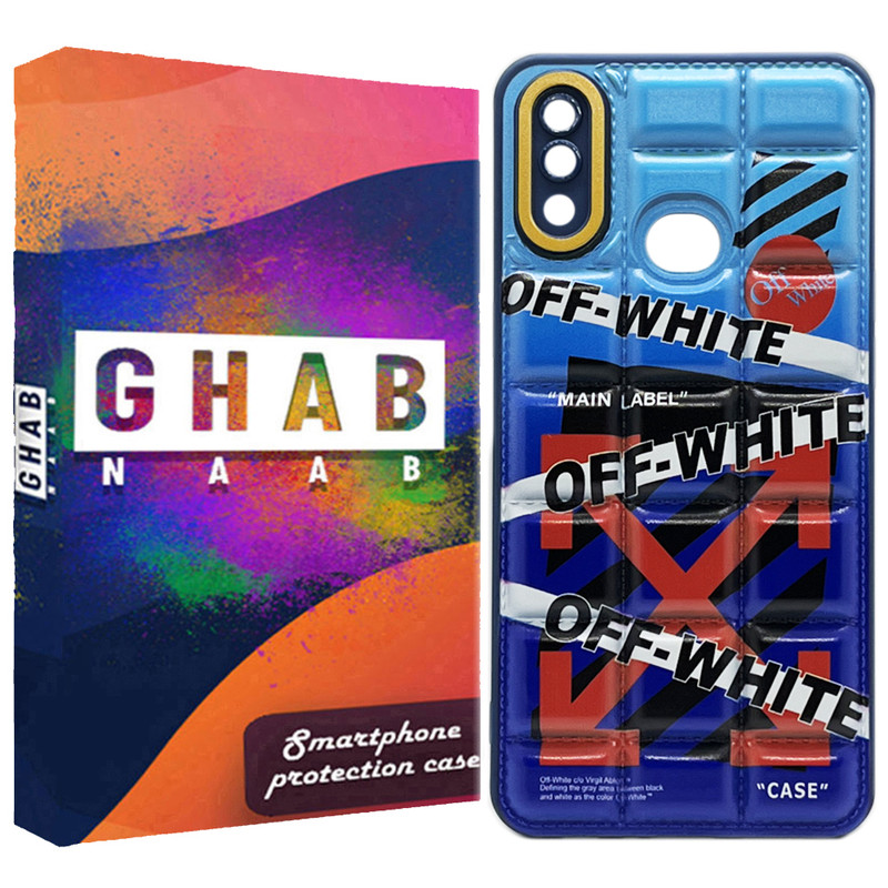 کاور قاب ناب مدل پافری بالشتی طرح white مناسب برای گوشی موبایل سامسونگ Galaxy A10s