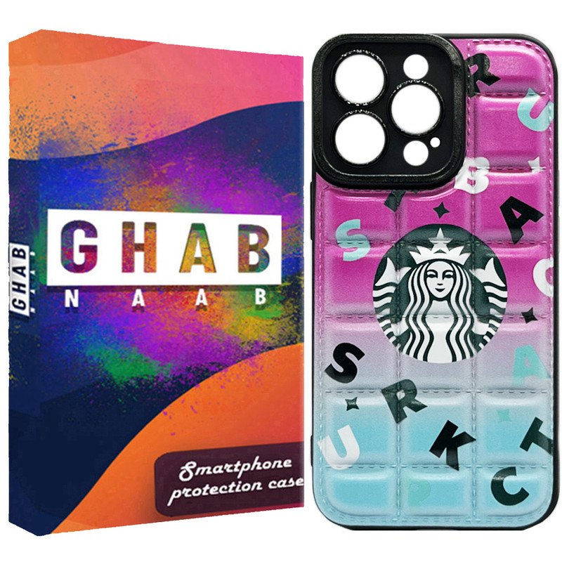 کاور قاب ناب مدل پافری بالشتی طرح star مناسب برای گوشی موبایل اپل IPhone 14 Pro Max