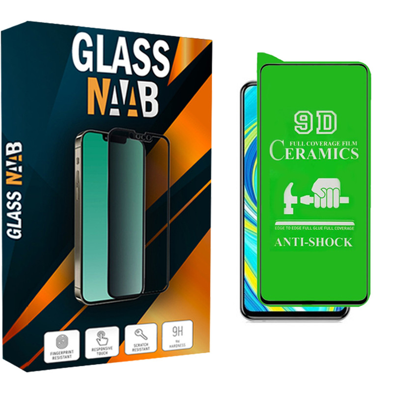 محافظ صفحه نمایش سرامیکی گلس ناب مدل CerShafaf مناسب برای گوشی موبایل شیائومی Redmi Note 9s / Note 9 Pro / Note 9 Pro Max