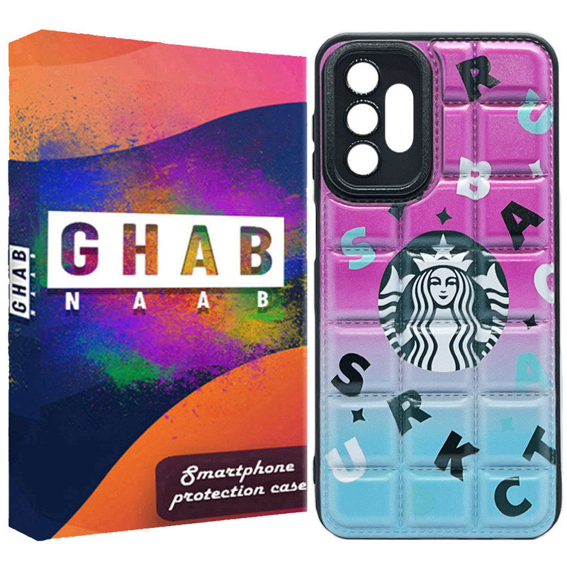 کاور قاب ناب مدل پافری بالشتی طرح star مناسب برای گوشی موبایل سامسونگ Galaxy A04S / A13 5G / A13 4G
