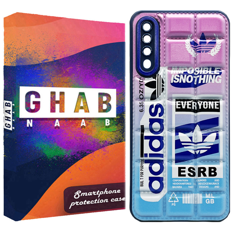 کاور قاب ناب مدل پافری بالشتی طرح سه خط مناسب برای گوشی موبایل سامسونگ Galaxy A50/ A50s / A50s