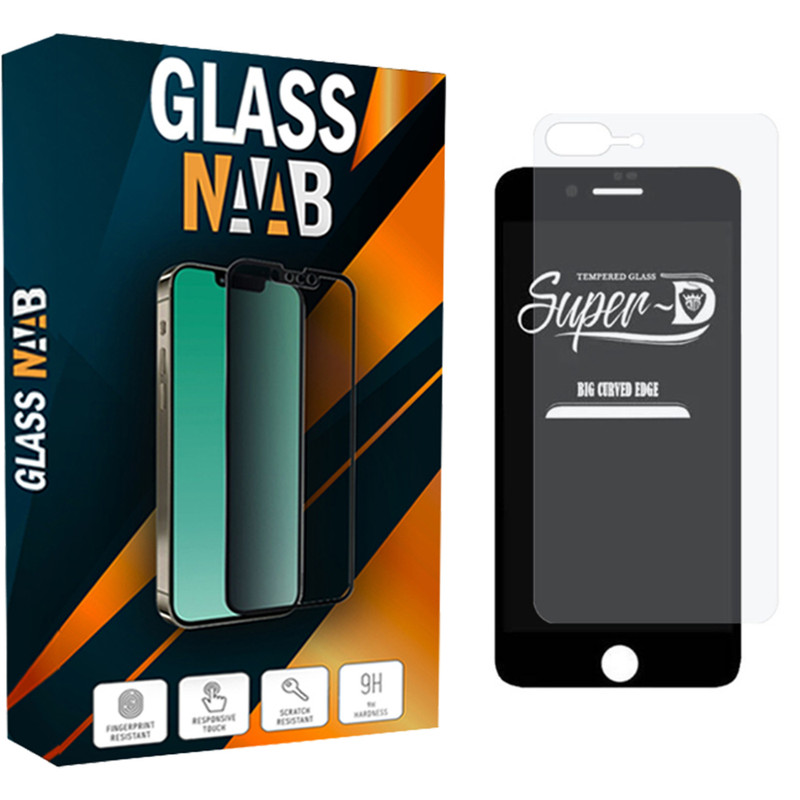 محافظ صفحه نمایش گلس ناب مدل SuperD مناسب برای گوشی موبایل اپل IPhone 7 Plus / 8 Plus به همراه محافظ پشت گوشی