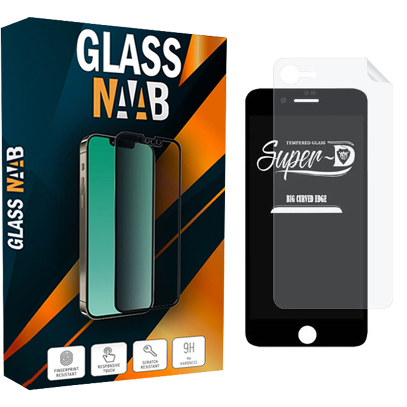 محافظ صفحه نمایش گلس ناب مدل SuperD مناسب برای گوشی موبایل اپل IPhone 6  به همراه محافظ پشت گوشی