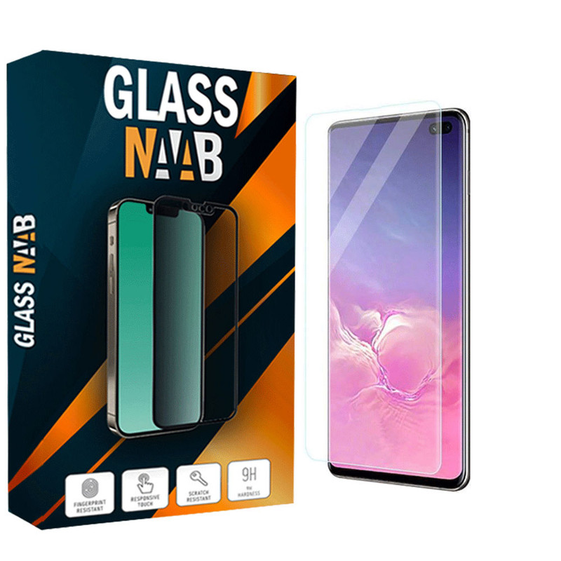 محافظ صفحه نمایش یووی لایت گلس ناب مدل UVAB مناسب برای گوشی موبایل سامسونگ Galaxy S10