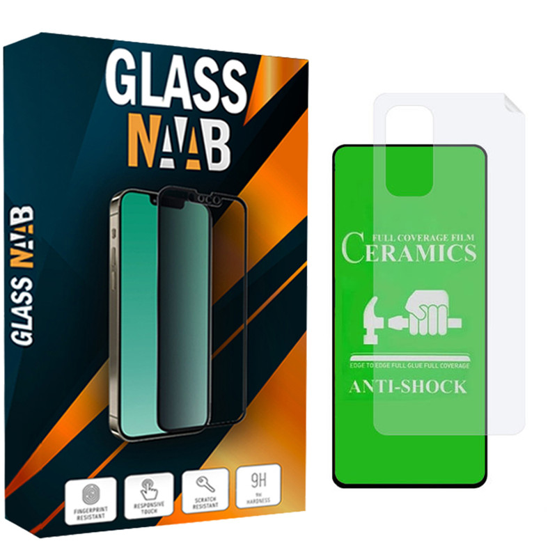 محافظ صفحه نمایش سرامیکی گلس ناب مدل CerShafaf مناسب برای گوشی موبایل شیائومی Mi 10T / Mi 10T Pro به همراه محافظ پشت گوشی