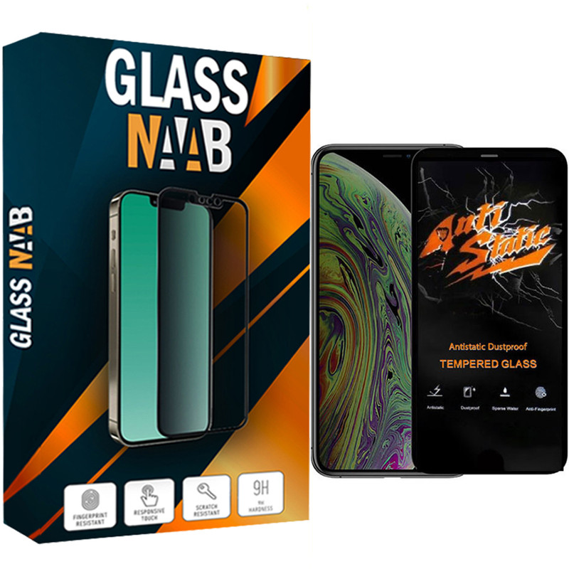 محافظ صفحه نمایش گلس ناب مدل ANTiSTATIC مناسب برای گوشی موبایل اپل IPhone 11 Pro Max / XS Max