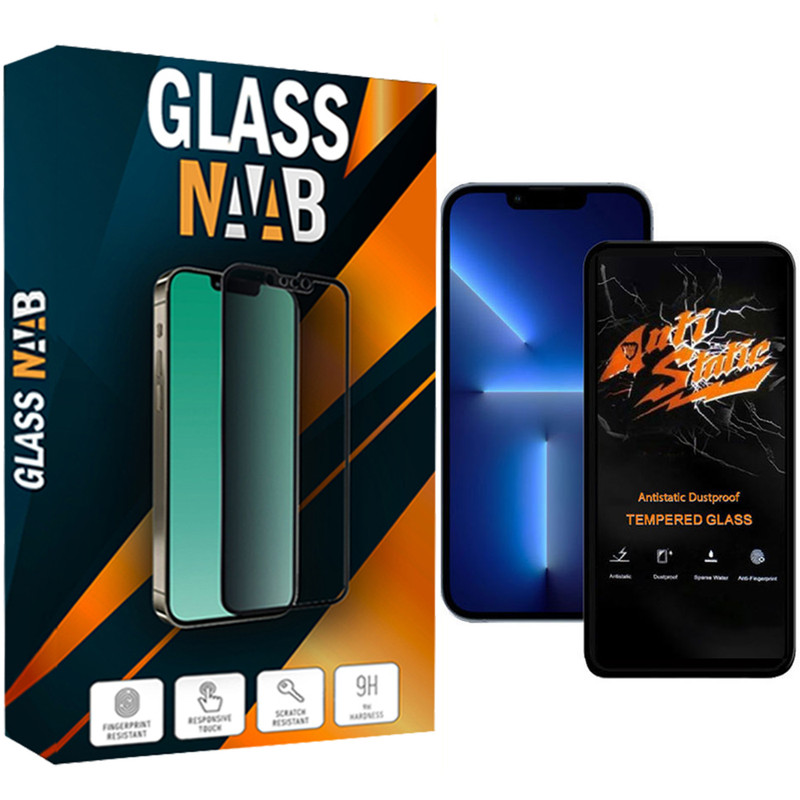 محافظ صفحه نمایش گلس ناب مدل ANTiSTATIC مناسب برای گوشی موبایل اپل IPhone 13 / 13 Pro