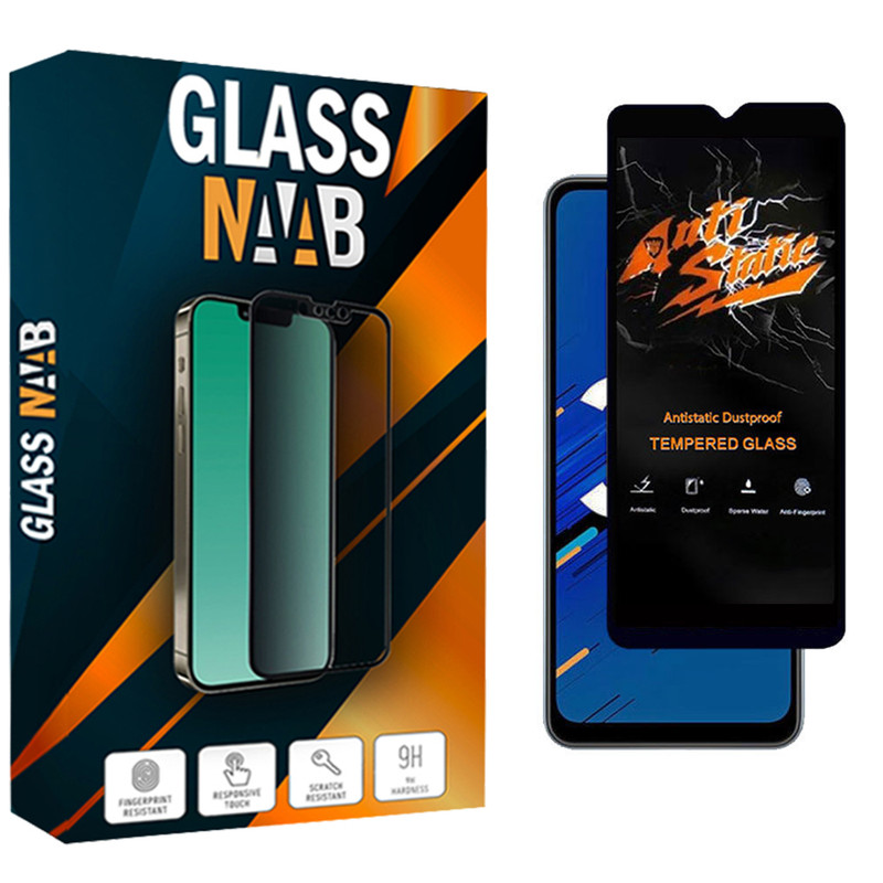 محافظ صفحه نمایش گلس ناب مدل ANTiSTATIC مناسب برای گوشی موبایل سامسونگ Galaxy A12 / A02 / A02s / A03s / A13 4G / A32 5G / M12 / M32 5G