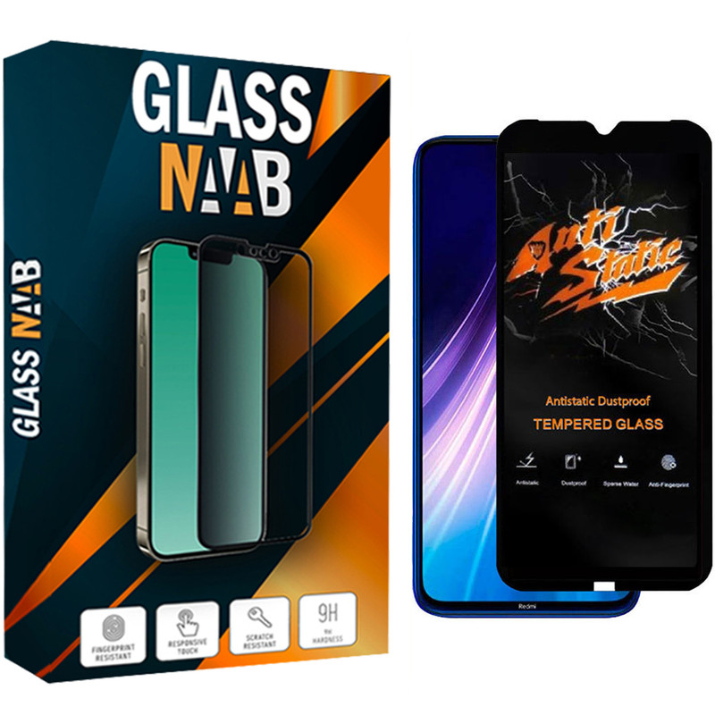 محافظ صفحه نمایش گلس ناب مدل ANTiSTATIC مناسب برای گوشی موبایل شیائومی Redmi Note 8 / Note 8T