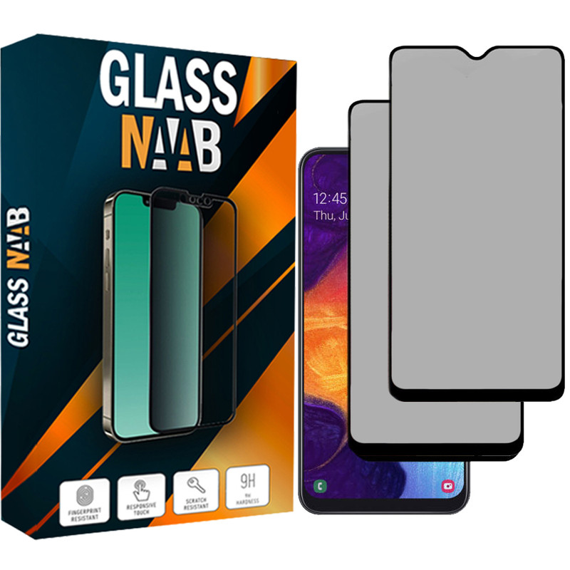 محافظ صفحه نمایش حریم شخصی گلس ناب مدل PRIVACY مناسب برای گوشی موبایل سامسونگ Galaxy A30 / A50s / A50 / M30 / A20 / A30s / M31 / M30s بسته دو عددی