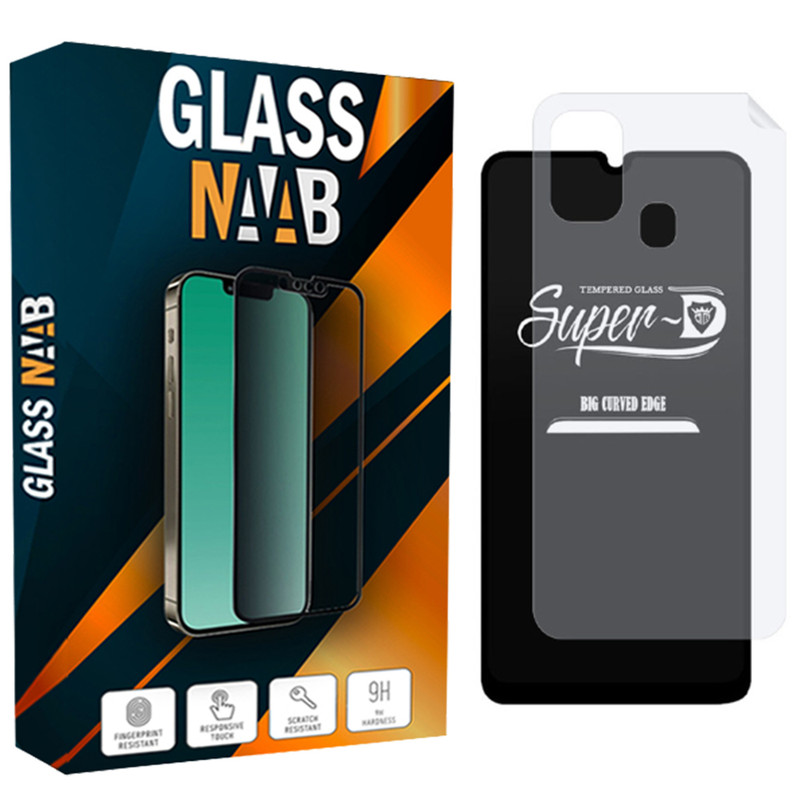 محافظ صفحه نمایش گلس ناب مدل SuperD مناسب برای گوشی موبایل سامسونگ Galaxy M31 به همراه محافظ پشت گوشی