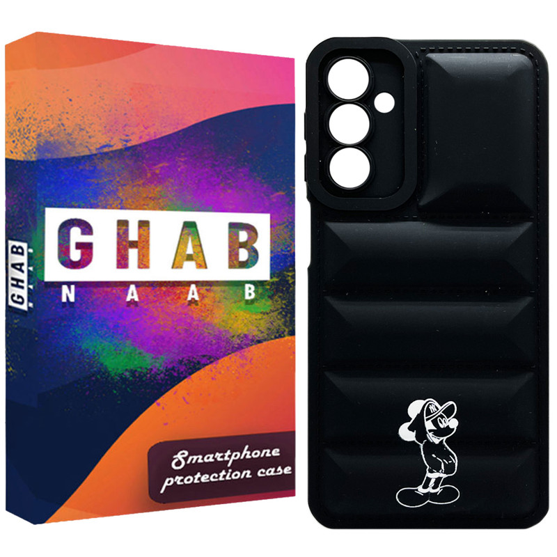 کاور قاب ناب طرح میکی موز مدل پافر مناسب برای گوشی موبایل سامسونگ Galaxy A14 / A14 5G
