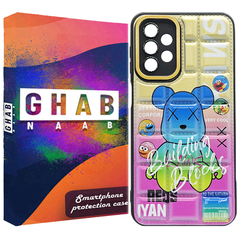 کاور قاب ناب مدل پافری بالشتی طرح تدی مناسب برای گوشی موبایل سامسونگ Galaxy A32 4G