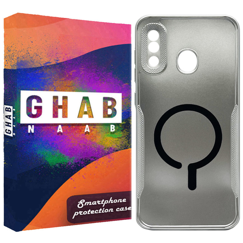 کاور قاب ناب مدل متالیک طرح مگسیف مناسب برای گوشی موبایل سامسونگ Galaxy A20 / A30