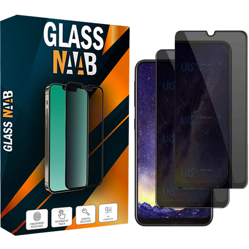 محافظ صفحه نمایش حریم شخصی گلس ناب مدل PRIVACY مناسب برای گوشی موبایل سامسونگ Galaxy A10 / A10s بسته دو عددی