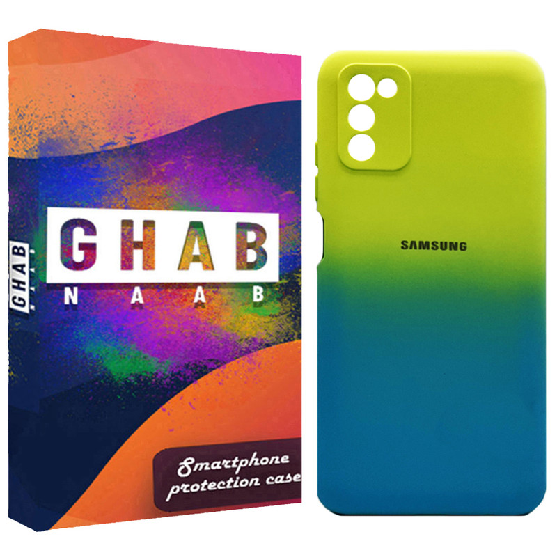 کاور قاب ناب مدل سیلیکونی دو رنگ مناسب برای گوشی موبایل سامسونگ Galaxy A03s / A02s