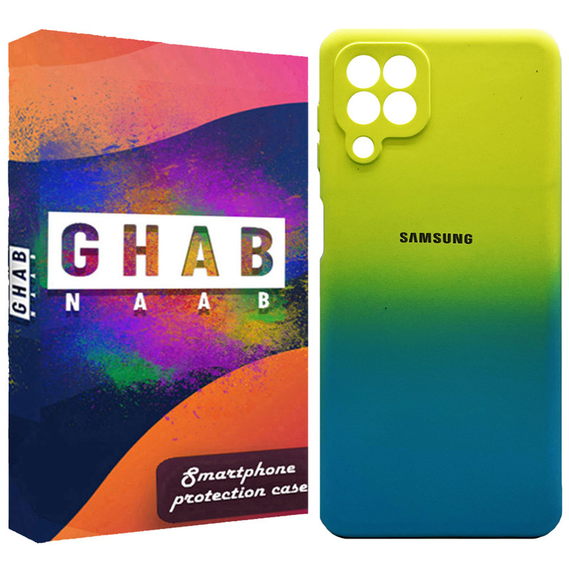 کاور قاب ناب مدل سیلیکونی دو رنگ مناسب برای گوشی موبایل سامسونگ Galaxy A22 4G